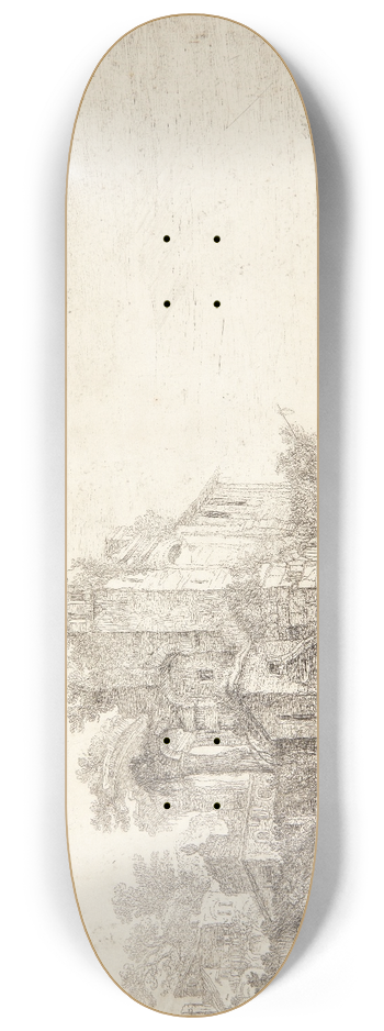 Simon de Vlieger - Kro i en sammenstyrtet bygning 8.25 inch art skate deck