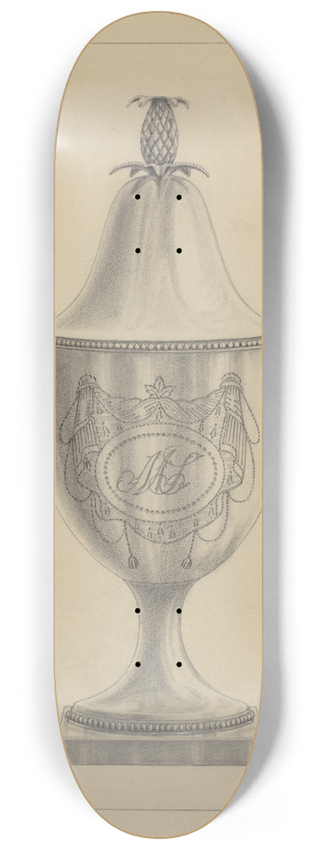 Simon Weiss - Silver Covered Sugar Urn 8.25 inch art skate deck