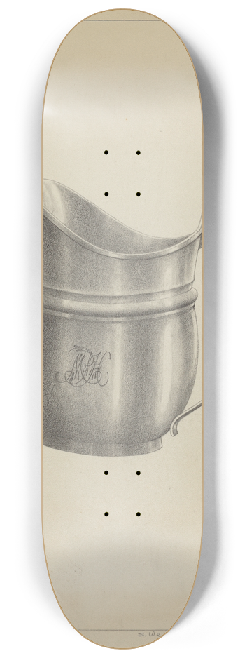 Simon Weiss - Silver Creamer 8.25 inch art skate deck