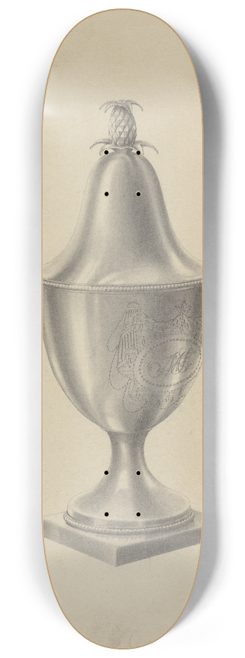 Simon Weiss - Silver Sugar Bowl 8.25 inch art skate deck