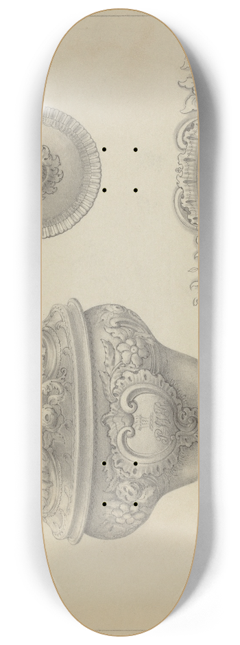 Simon Weiss - Silver Sugar Bowl 8.25 inch art skate deck