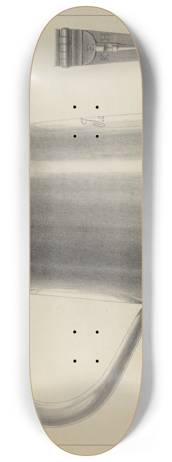 Simon Weiss - Silver Tankard 8.25 inch art skate deck