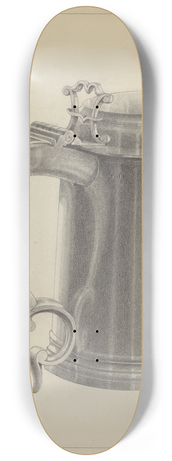 Simon Weiss - Silver Tankard 8.25 inch art skate deck