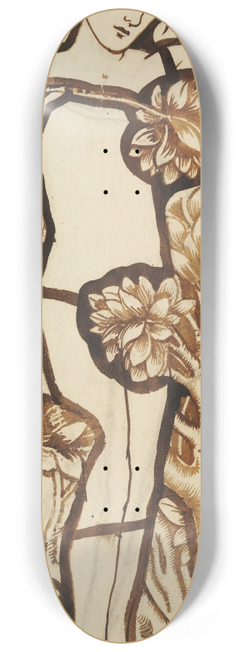 Sir Edward Coley Burne-Jones - Adam 8.25 inch art skate deck