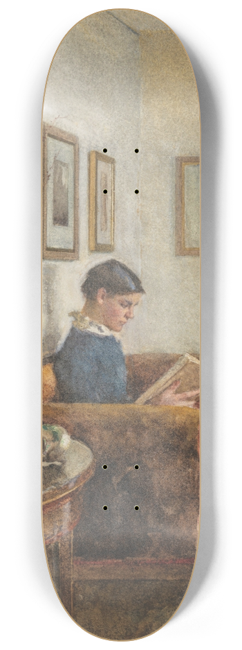 Sir George Clausen - Interior 8.25 inch art skate deck