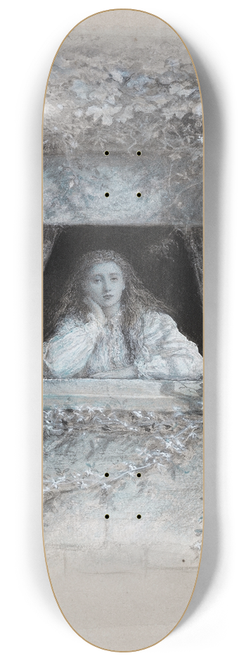 Sir John Everett Millais - A Reverie 8.25 inch art skate deck