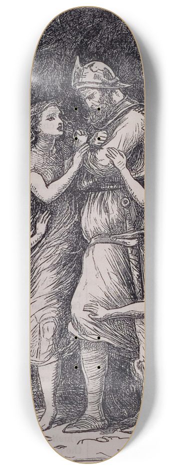 Sir John Everett Millais - Tannhauser 8.25 inch art skate deck