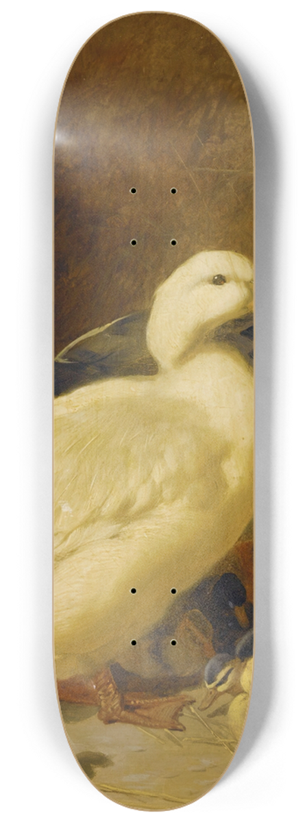 John Frederick Herring Snr. - Ducks And Ducklings 8.25 inch art skate deck