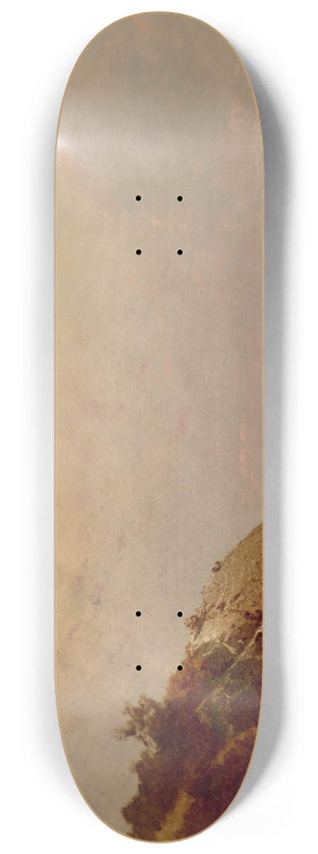 John Frederick Kensett - A Foggy Sky 8.25 inch art skate deck