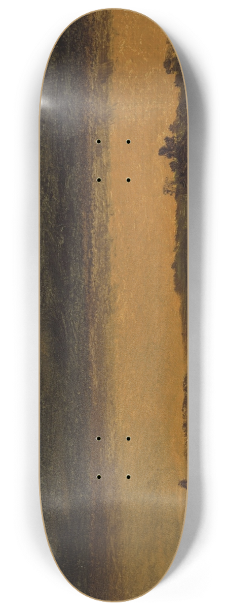 John Frederick Kensett - Red Landscape 8.25 inch art skate deck