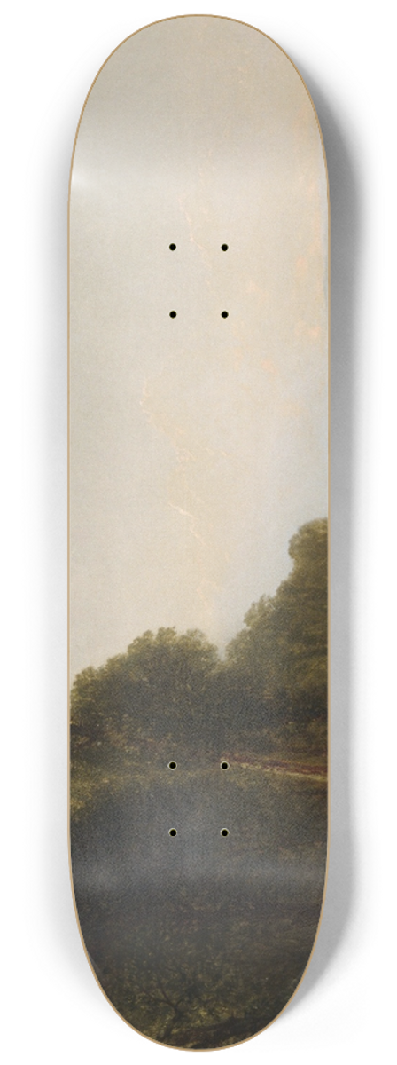 John Frederick Kensett - Summer Day on Conesus Lake 8.25 inch art skate deck