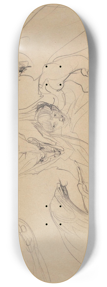 Stanisaw Ignacy Witkiewicz - Dialectic of bovine metaphysics 8.25 inch art skate deck