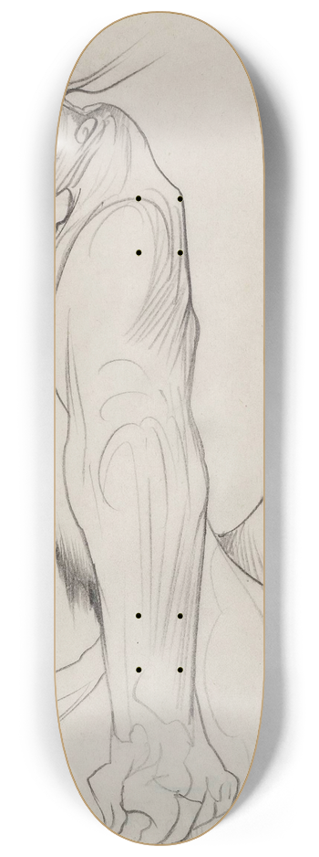 Stanisaw Ignacy Witkiewicz - Symbolic composition with three figures 8.25 inch art skate deck