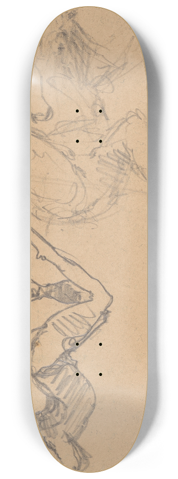 Stanisaw Wyspiaski - Satirical sketches 8.25 inch art skate deck