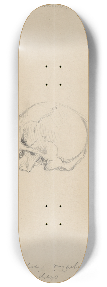 Stanisaw Wyspiaski - Study of a skull 8.25 inch art skate deck
