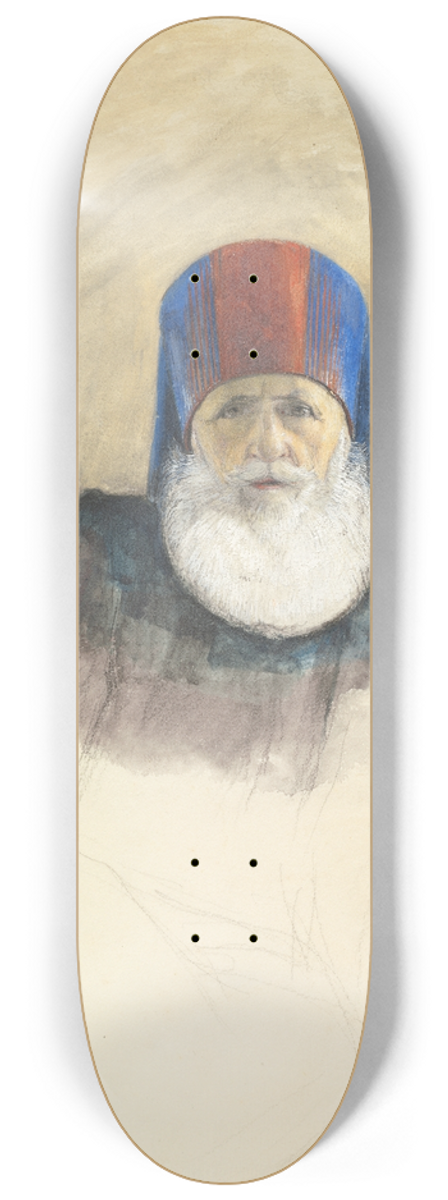John Frederick Lewis - Study for Mehmet Ali Pasha 8.25 inch art skate deck