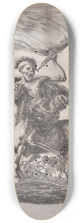 Stefano Della Bella - Death on Horseback 8.25 inch art skate deck
