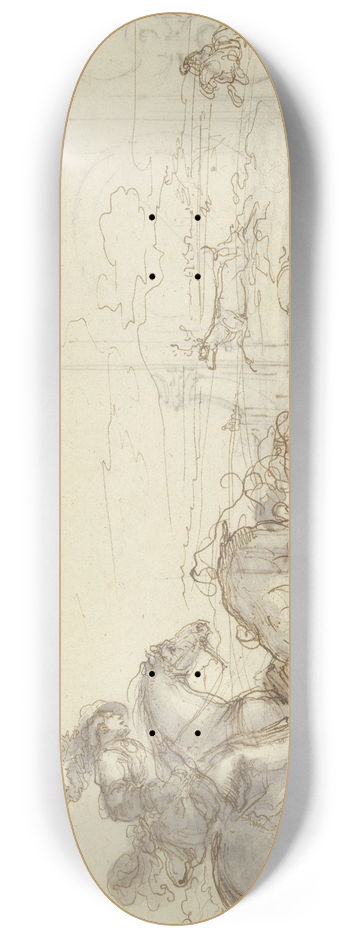 Stefano Della Bella - Stag hunt 8.25 inch art skate deck