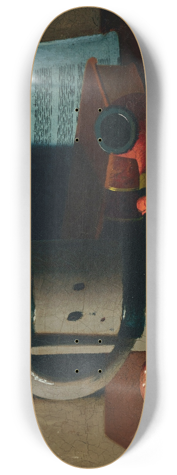 John Frederick Peto - Tankard, Pipe, Matches and Biscuit 8.25 inch art skate deck