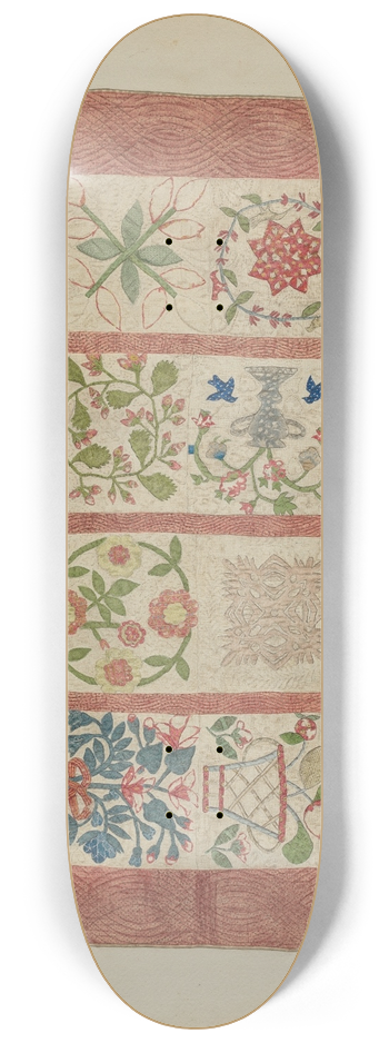 Suzanne Roy - Appliqued Bedspread 8.25 inch art skate deck