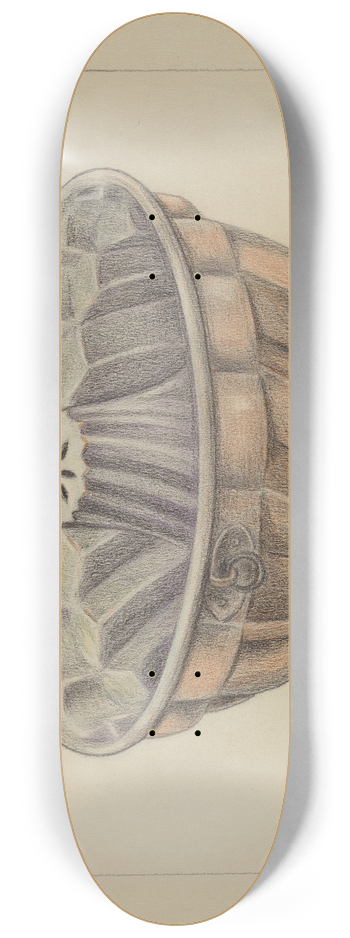 Suzanne Roy - Cake Mold 8.25 inch art skate deck