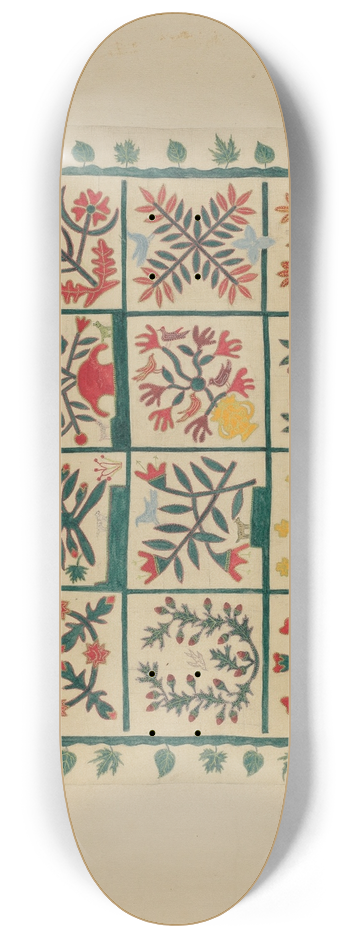 Suzanne Roy - Quilt Top 8.25 inch art skate deck