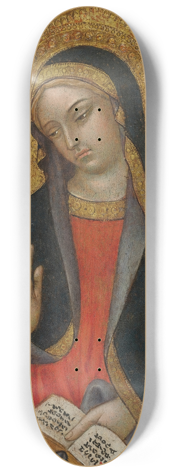 Taddeo di Bartolo - The Virgin Annunciate 8.25 inch art skate deck