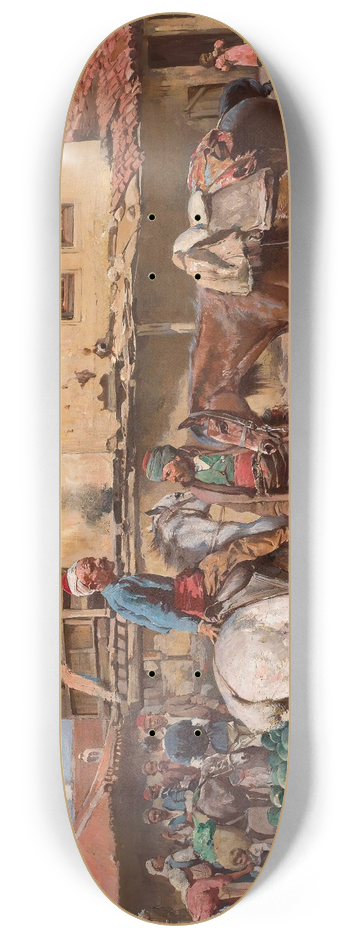 Tadeusz Ajdukiewicz - Eastern marketplace 8.25 inch art skate deck