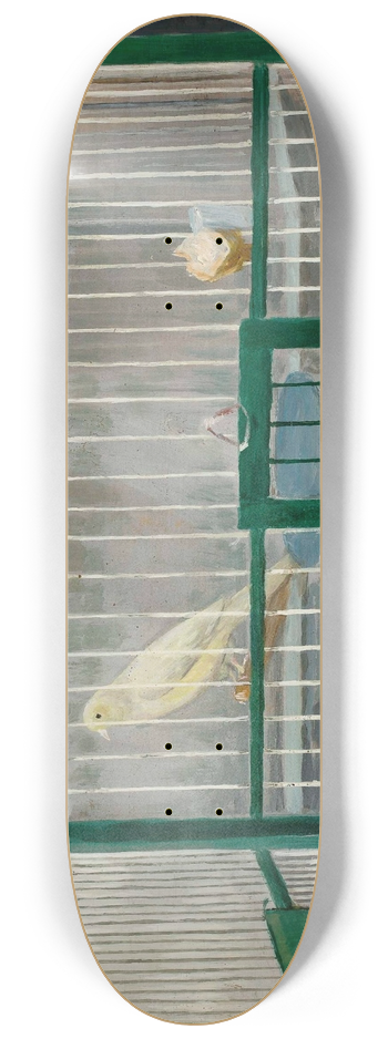 Tadeusz Makowski - Cage with a canary 8.25 inch art skate deck