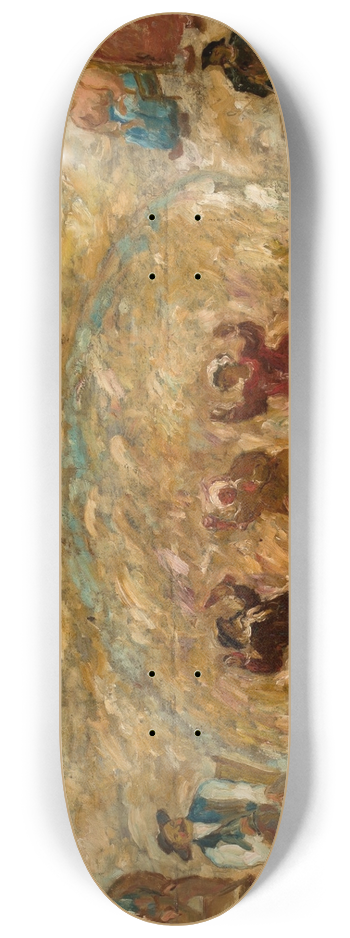 Tadeusz Makowski - Play in a village 8.25 inch art skate deck