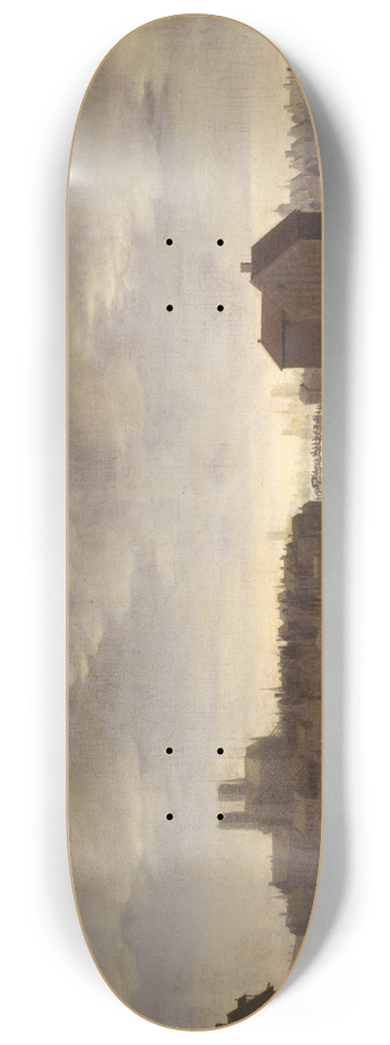 Theodor Dirck Matham - Le quai et le pont de la Tournelle, vers 1646 8.25 inch art skate deck