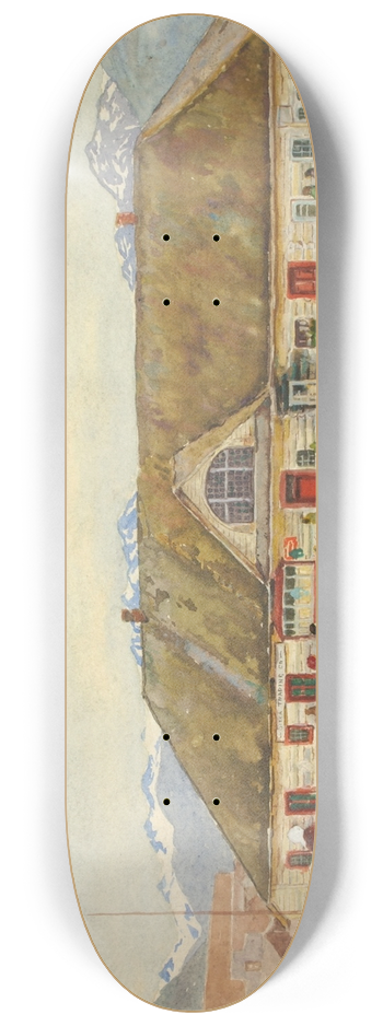 Theodore J. Richardson - Old Russian Trading Post, Sitka 8.25 inch art skate deck