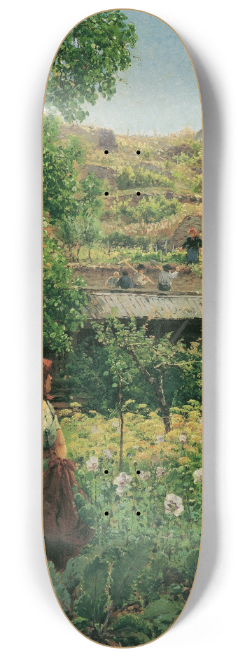 Theodor Von Hrmann - Mdchen Im Mohn 8.25 inch art skate deck