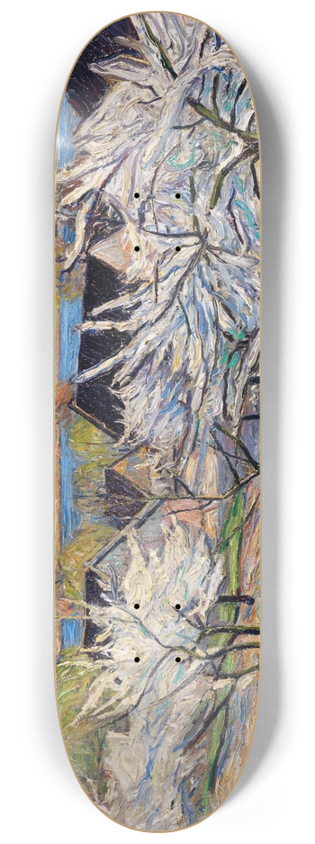 Theo Von Brockhusen - Blhende Bume (Baumblte in Werder) 8.25 inch art skate deck