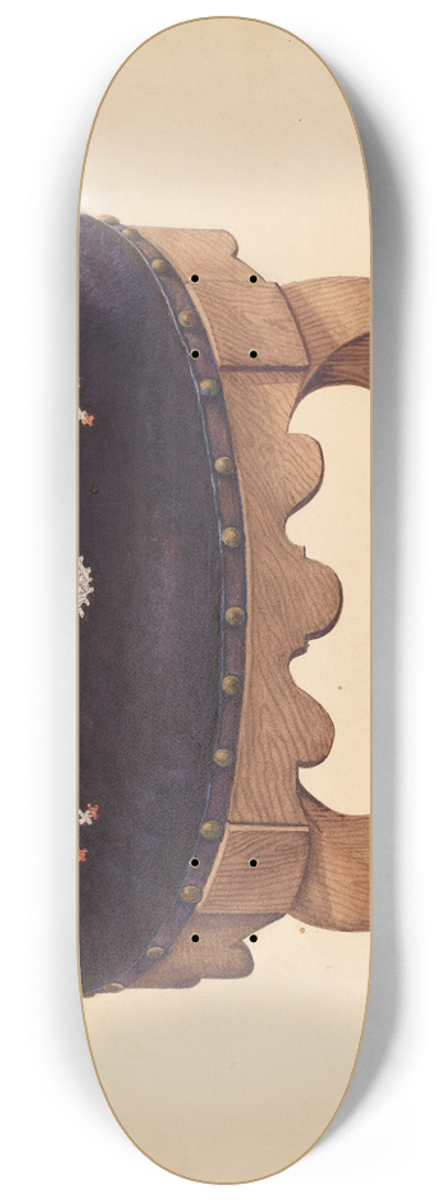 American 20th Century - Footstool 8.25 inch art skate deck