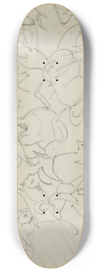 Thodore Gricault - Cavalry battle 8.25 inch art skate deck