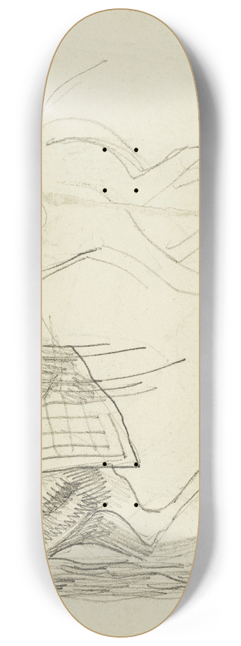 Thodore Gricault - Horse Studies 8.25 inch art skate deck