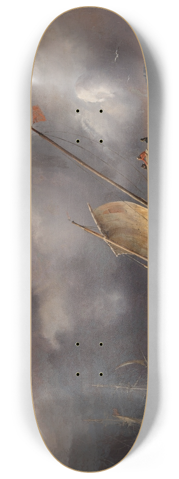 Thodore Gudin - La tempte 8.25 inch art skate deck