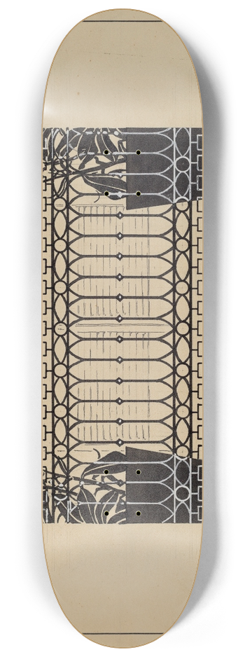Thomas Byrne - Cast Iron Balcony Rail 8.25 inch art skate deck