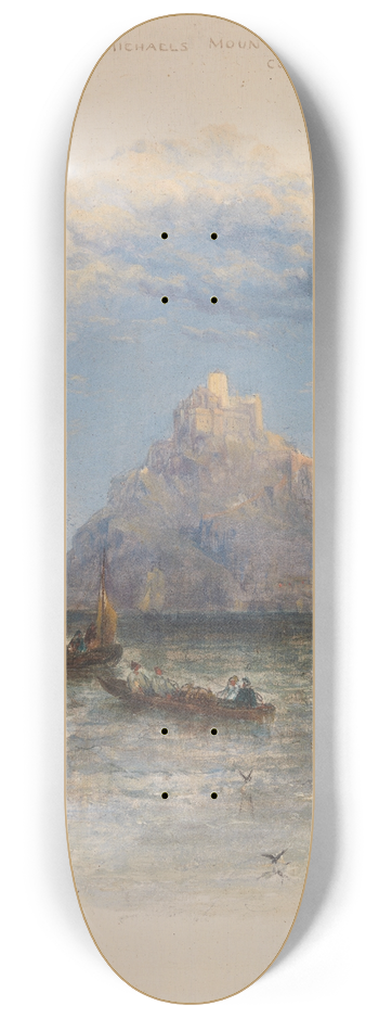 Thomas Creswick - St. Michaels Mount, Cornwall 8.25 inch art skate deck