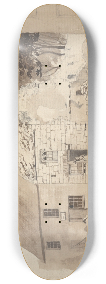 Thomas Crofton Croker - Houses at Kilmallock 8.25 inch art skate deck