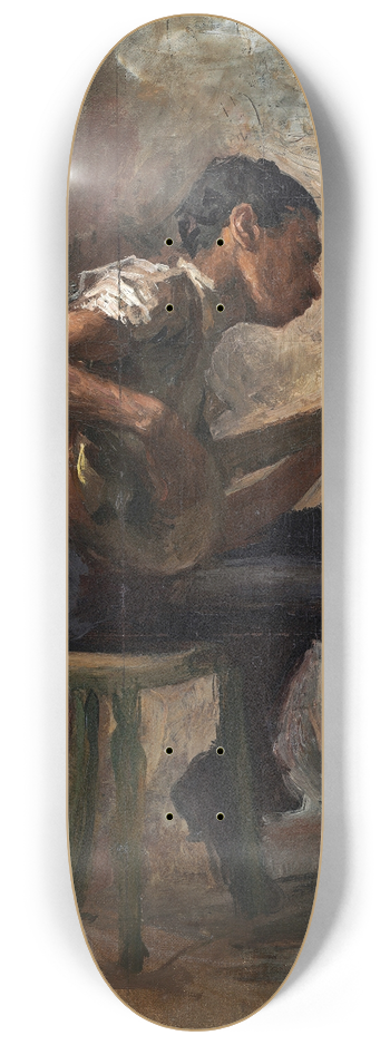 Thomas Eakins - The Banjo Player 8.25 inch art skate deck