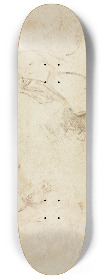 Thomas Gainsborough - Sketches: Figures and Animals 8.25 inch art skate deck
