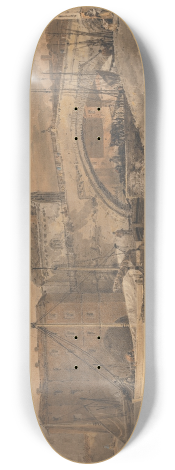 Thomas Girtin - Ouse Bridge, York 8.25 inch art skate deck