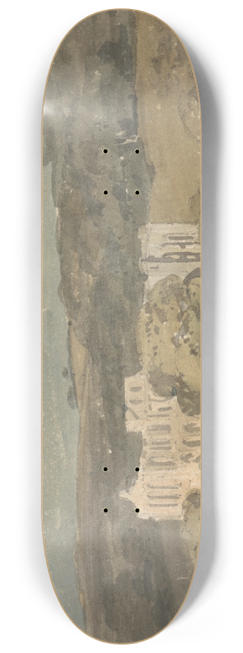 Thomas Girtin - Rievaulx Abbey, Yorkshire 8.25 inch art skate deck