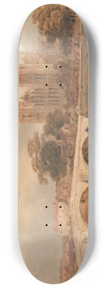 Thomas Girtin - Ripon Minster, Yorkshire 8.25 inch art skate deck
