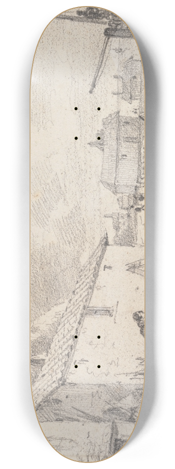 Thomas Hastings - On Hastings Beach, 12 October 1820 8.25 inch art skate deck