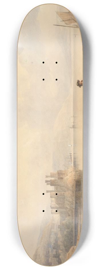 Thomas Miles Richardson - Conway Castle, North Wales 8.25 inch art skate deck