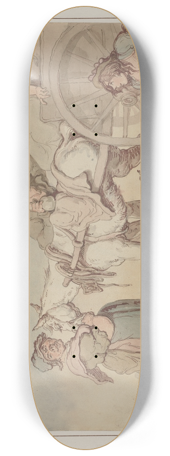 Thomas Rowlandson - An Irish picnic 8.25 inch art skate deck
