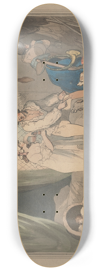 Thomas Rowlandson - Four oclock in the country 8.25 inch art skate deck